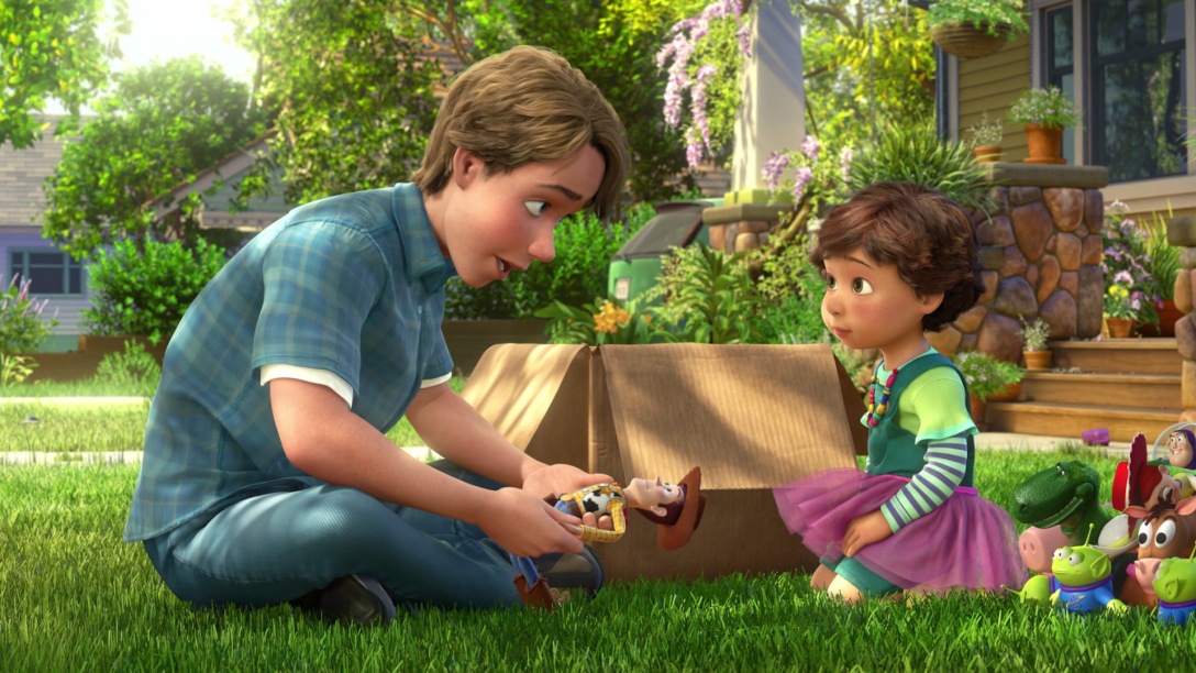 At the end of Toy Story 3, Andy donates his toys to Bonnie, a young girl in his neighborhood. 